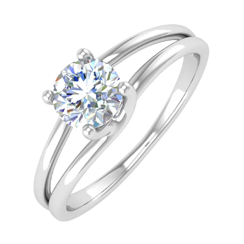 Branded Engagement Rings1/2 Carat 4-Prong Set Diamond Solitaire Engagement Ring in Gold