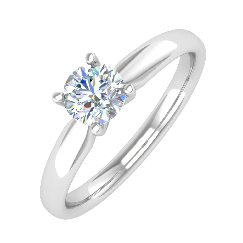 Engagement Rings for Sensitive Skin1/2 Carat 4-Prong Set Diamond Solitaire Engagement Ring in Gold