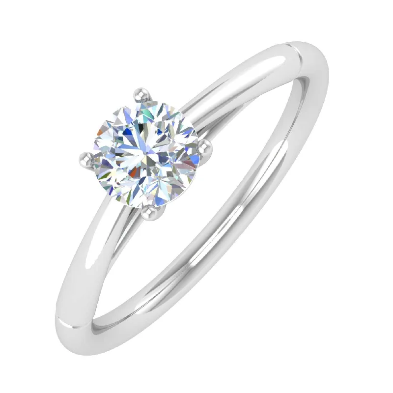 Classic Engagement Rings1/2 Carat 4-Prong Set Diamond Solitaire Engagement Ring in Gold