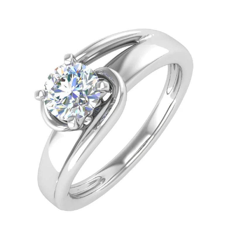 Ethical Engagement Rings1/2 Carat 4-Prong Set Diamond Solitaire Engagement Ring in Gold