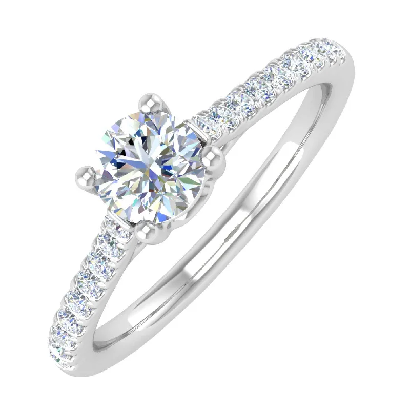 High Quality Engagement Rings1/2 Carat Diamond Solitaire Engagement Ring in Gold