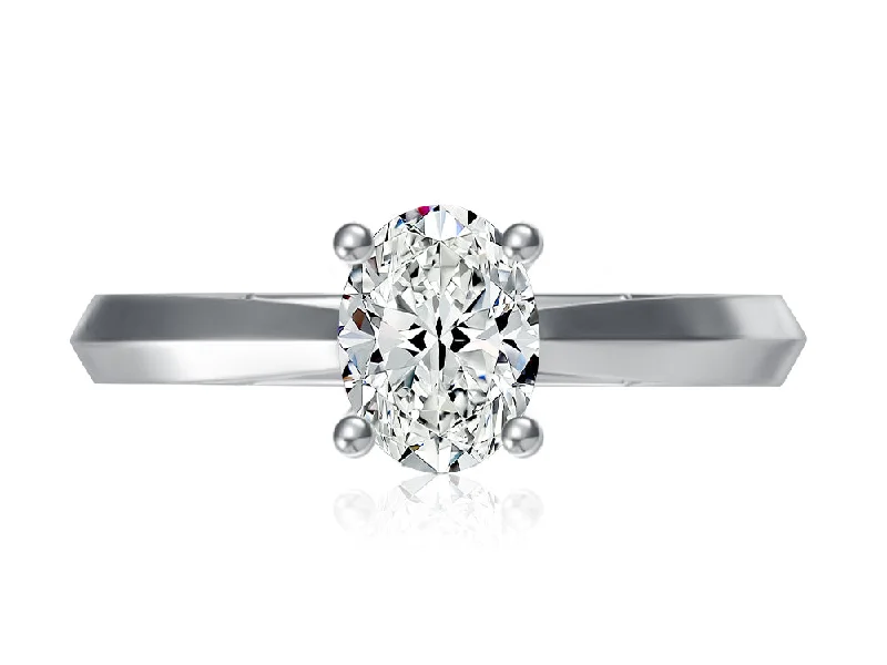 Silver Engagement Rings14KWG 0.06CTW BR DIA OV UNDER HALO AND HIDDEN DIA ENG RING      1.50CT OV