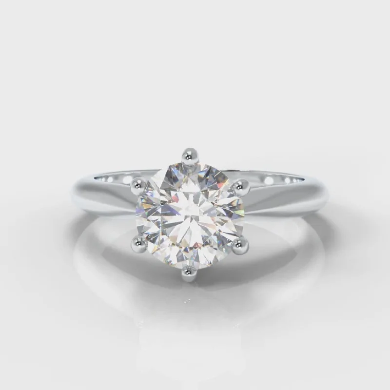 Designer Engagement RingsStar Solitaire Round Brilliant Diamond Engagement Ring