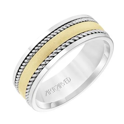 Prong Set Engagement RingsLow Dome Round Edge Carved Wedding Band 11-WV8731W7-L.00