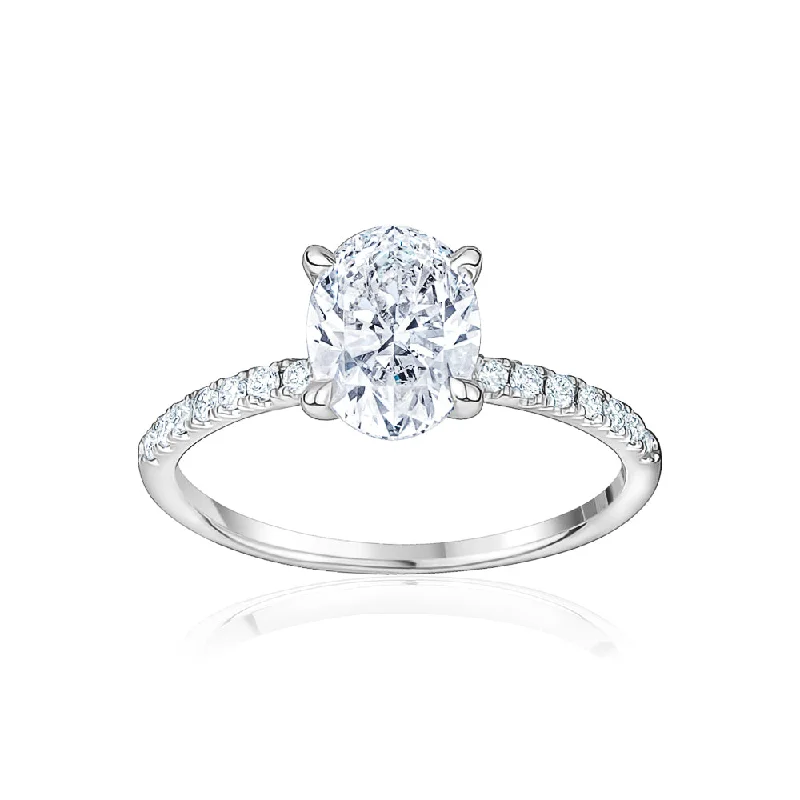 Designer Engagement RingsOval Cut Engagement Ring