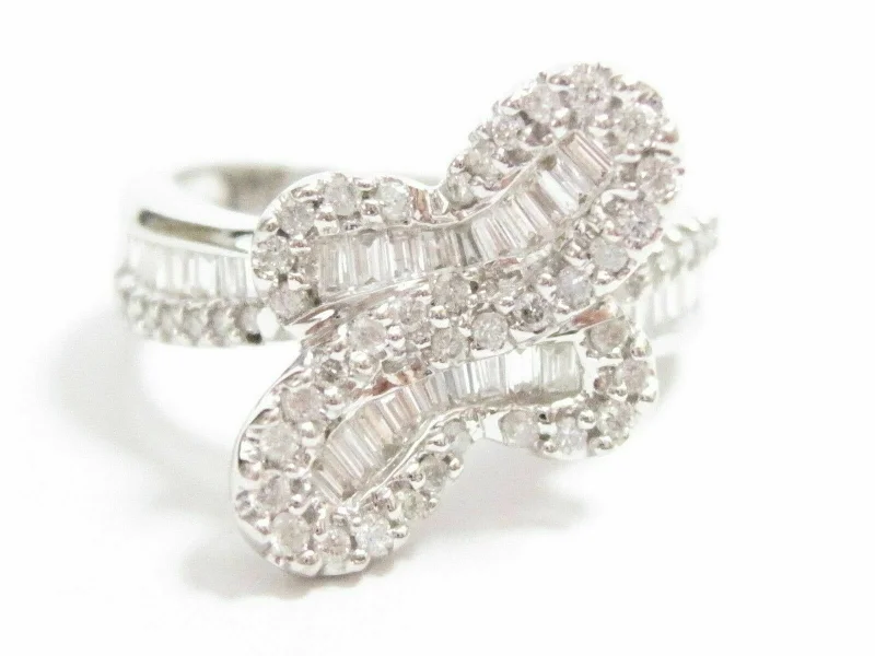 Split Shank Engagement RingsRound & Baguette Cut Diamond Cocktail Ring