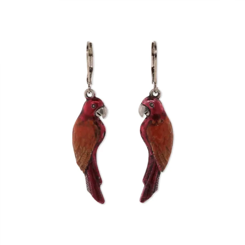 Modern Drop Earrings for Contemporary-1928 Jewelry Neotropic Exotic Parrot Drop Earrings