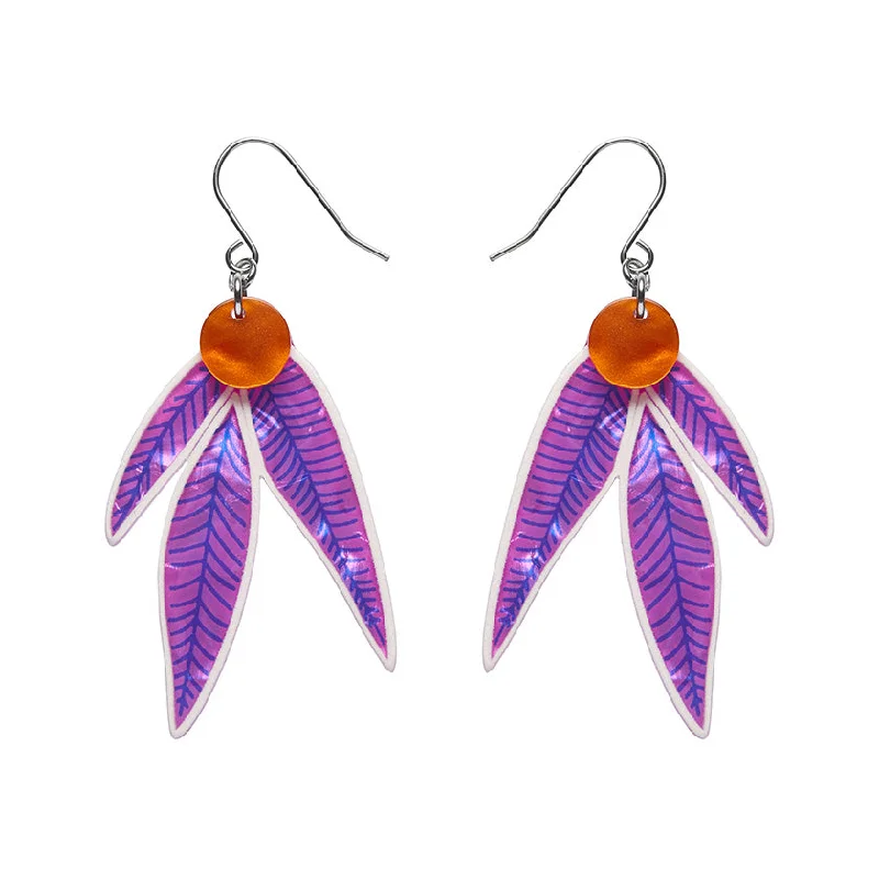 Branded Drop Earrings for Quality-Erstwilder x Lauren Rogers - Gainful Gum Leaves Drop Earrings*