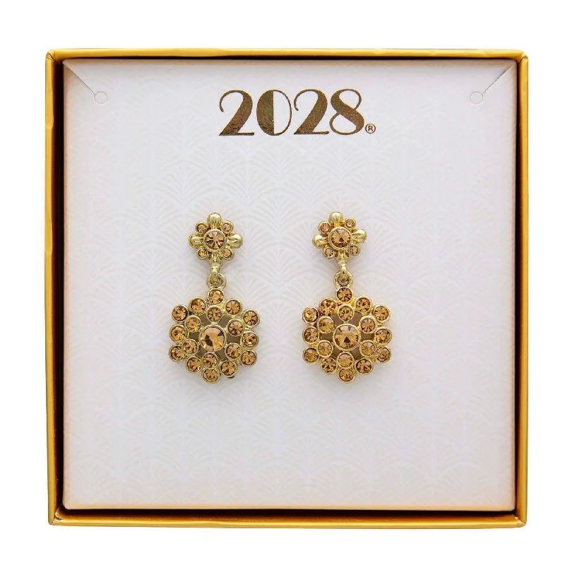 Woven Drop Earrings for Artistic-2028 Jewelry Gold Tone Yellow Drop Earrings