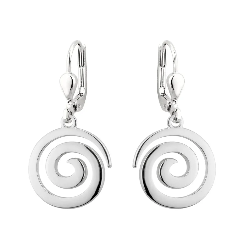 Free-Spirited Drop Earrings for Bohemian-Plated Swirl Drop Earrings