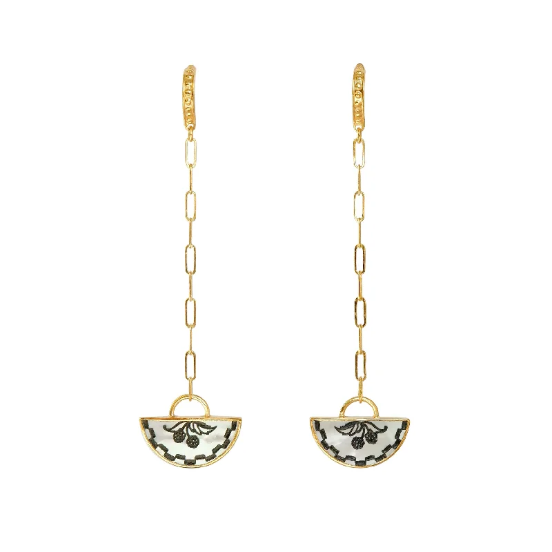 Free-Spirited Drop Earrings for Bohemian-AMICI . Half Moon Drop Earrings