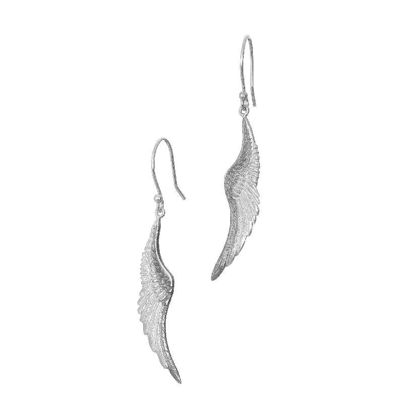 Sophisticated Drop Earrings for Elegant-Angels Whisper Drop Earrings