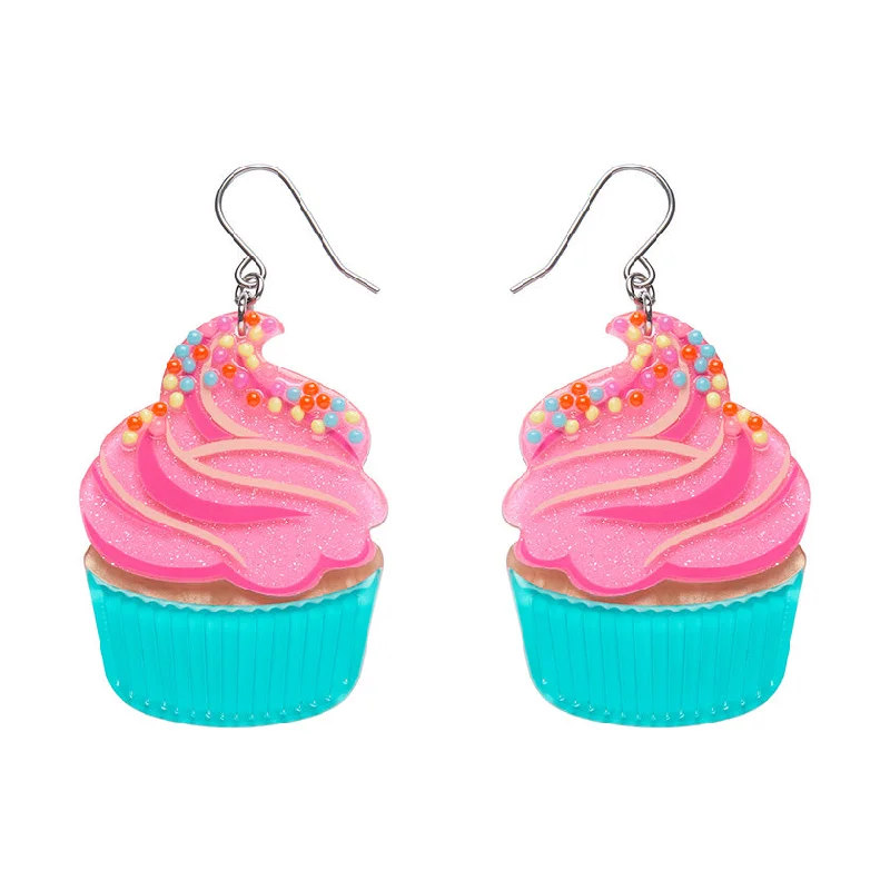 Mysterious Drop Earrings for Intriguing-Erstwilder x Katherine Sabbath - Iced Cupcake Drop Earrings