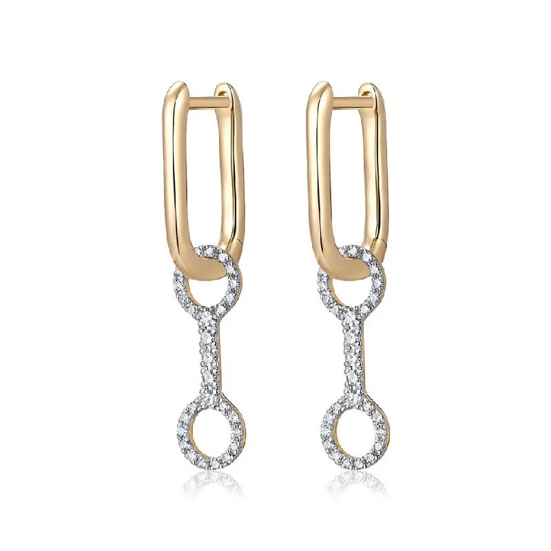 Twisted Drop Earrings for Stylish-DAYNA OVAL DROP EARRINGS