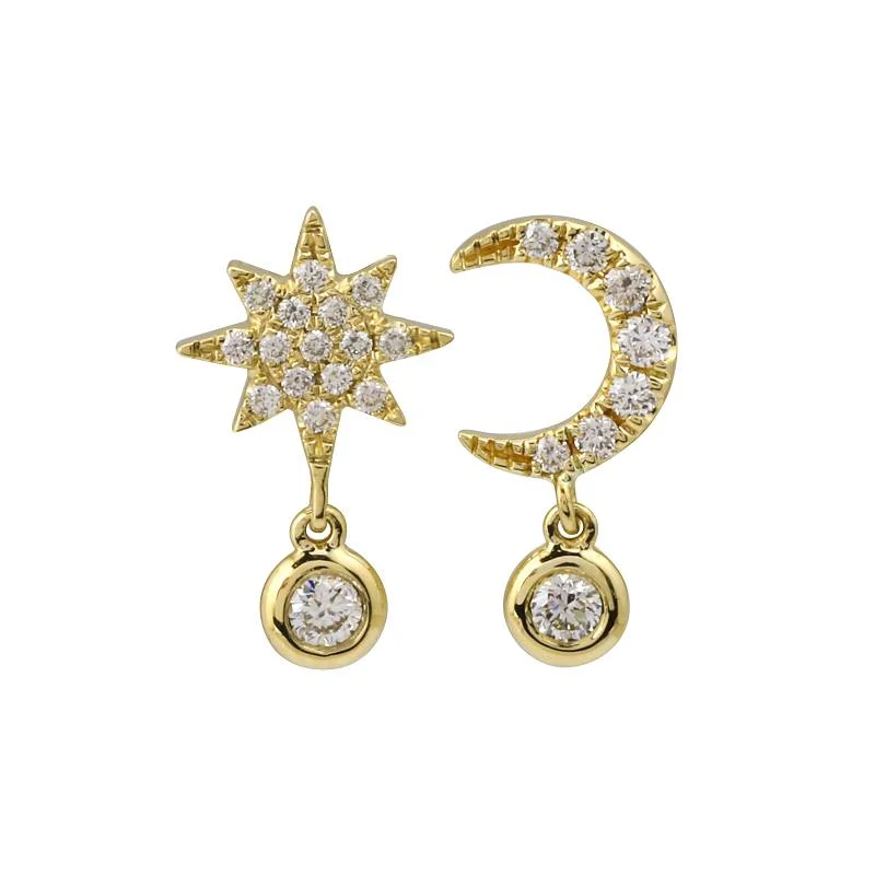 Flower-Shaped Drop Earrings for Delicate-MAX STAR DROP EARRINGS