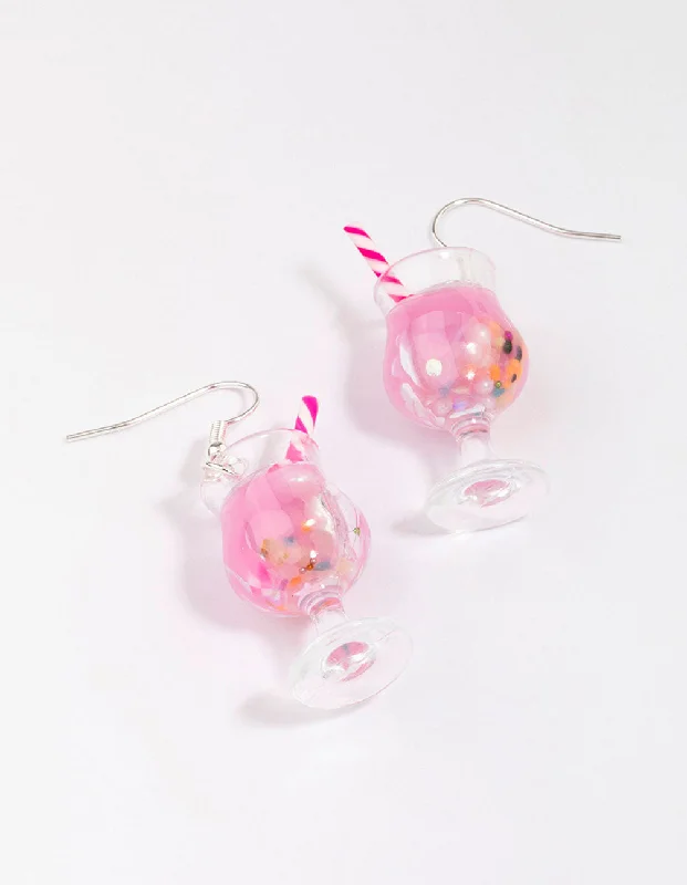 Small Drop Earrings for Delicate-Pink Cocktail Drop Earrings