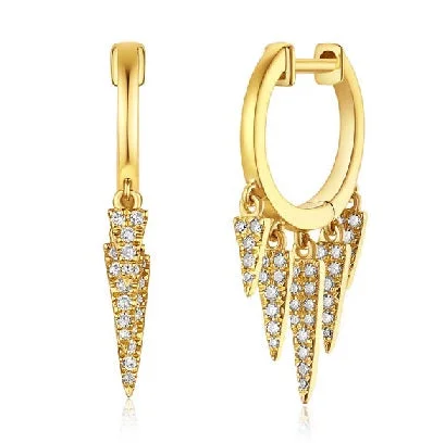 Bohemian Drop Earrings for Free-Spirited-TESS DAGGER DROP EARRINGS