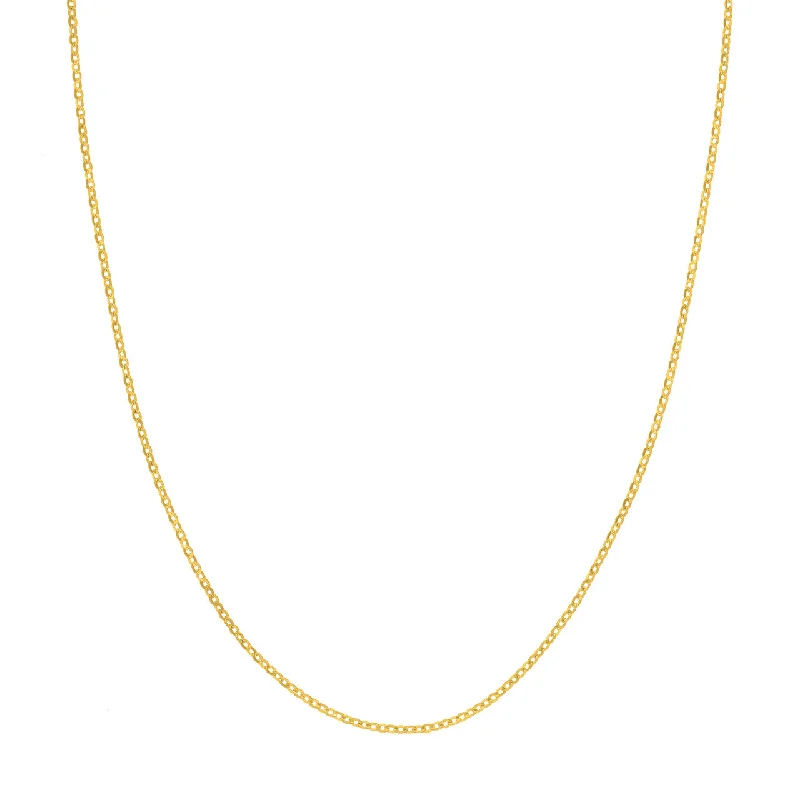 Crystal pendant necklaces for women who love sparkling, glamorous jewelry pieces -14K Yellow Gold 18" Brill Cable Chain