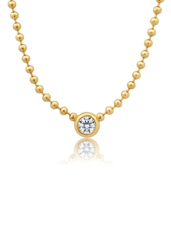 Stunning sapphire pendants on gold necklaces for a touch of elegance -BBY Solitaire Necklace in Gold