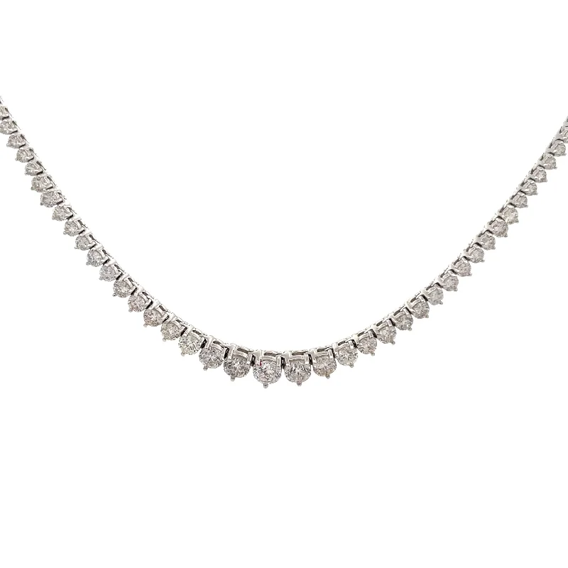 Layered necklaces with pendants for a trendy, stacked look that stands out -Diamond Tennis Necklace