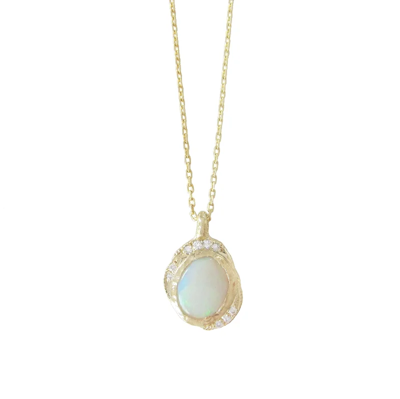 Fashionable star-shaped pendant necklaces for women who love celestial-inspired accessories -Oasis Opal Necklace