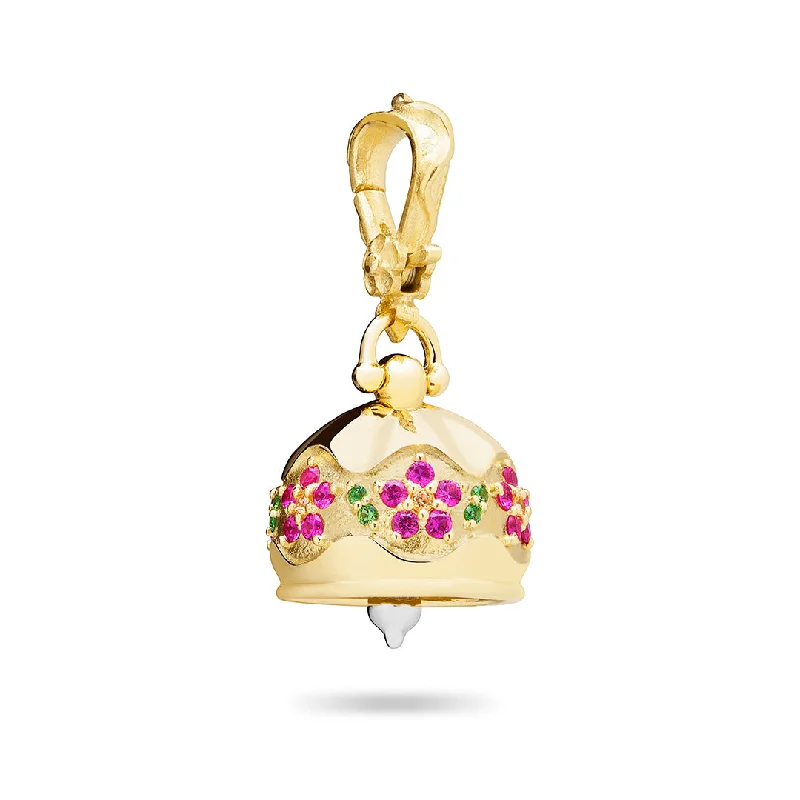 Minimalist bar pendants on delicate chains for a chic and modern style -Paul Morelli Blossom Meditation Bell