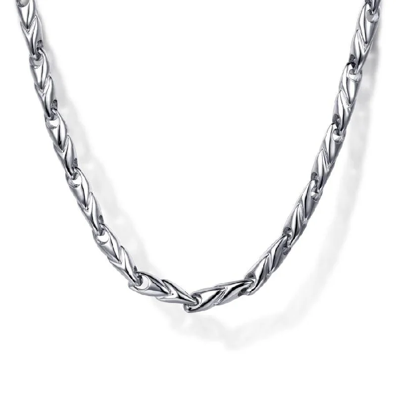 Sparkling diamond pendants on elegant chains for a sophisticated jewelry choice -SS GTS 22" FASHION CHAIN(CONTEMPORARY COLLECTION)