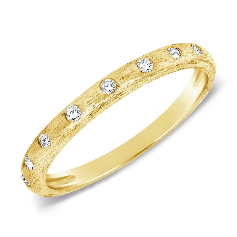 Crisp rings with modern shapes for finger chic -Bezel & Channel Set Diamond Ring made in 14K Gold