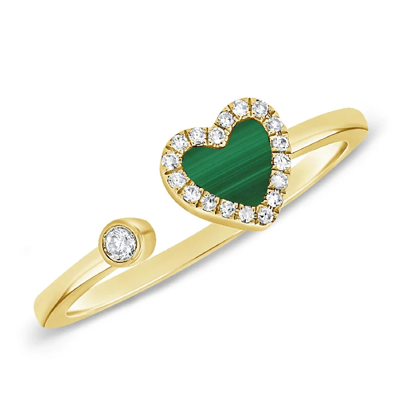 Affordable rings under fifteen dollars for quick gifts -Diamond Hearts Open & Wrap Ring