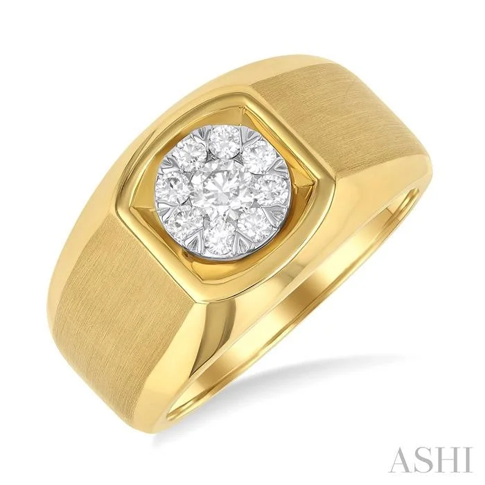 Rings great for events with special stone accents -MENS LOVEBRIGHT DIAMOND RING