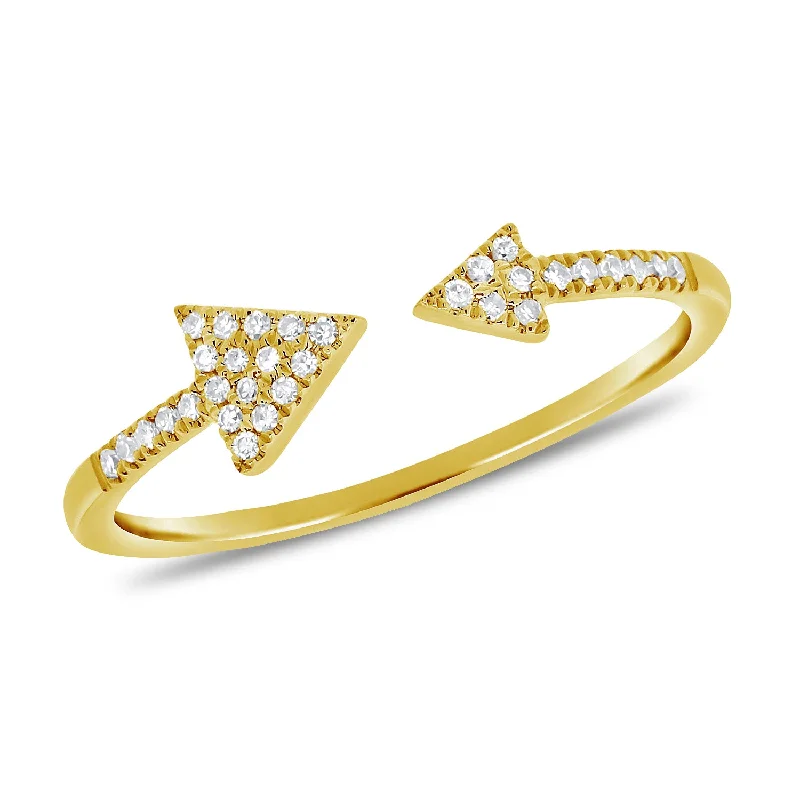 Tribal rings with ethnic stone finger patterns -OKGs Collection 0.11ct Diamond Ring