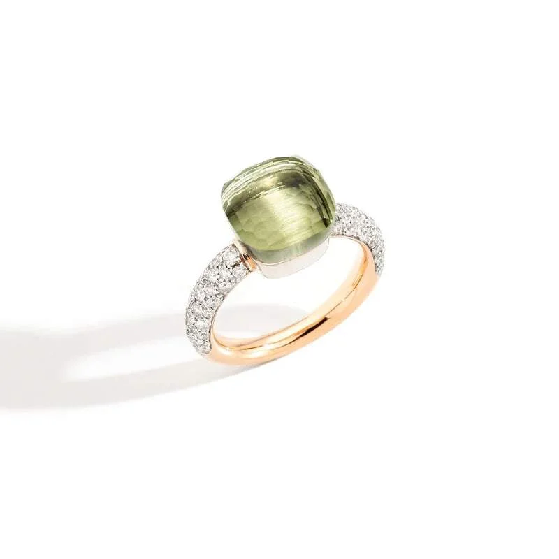 Rings with retro settings for vintage finger appeal -Pomellato Nudo Classic Prasiolite Ring